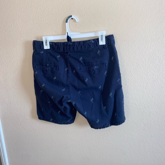 Men flamingo navy shorts slim tight fit Michael Brandon front string y2k bottoms - Picture 9 of 9